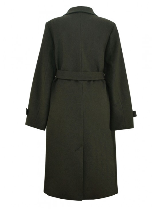 Т-1005/Х Женское стильное пальто цвета хаки
