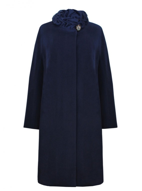 61631/ТС Длинное женское пальто с поясом