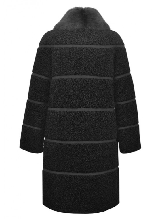 Т-833 Утепленное зимнее пальто из искусственного каракуля
