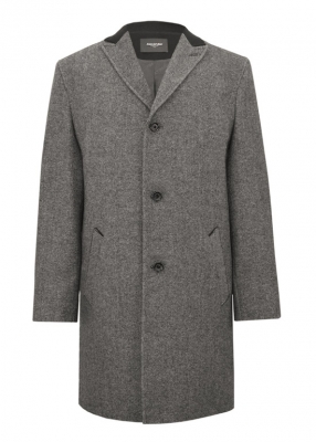 М-221 Длинное мужское пальто из твида
