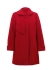 М-3216/К Красное шерстяное пальто с шарфом