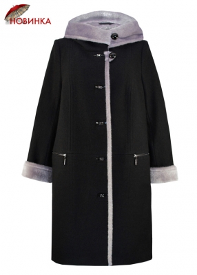 К-974-60 Зимнее женское пальто с капюшоном
