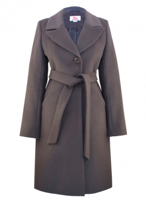 С-1150 Приталенное женское пальто с поясом